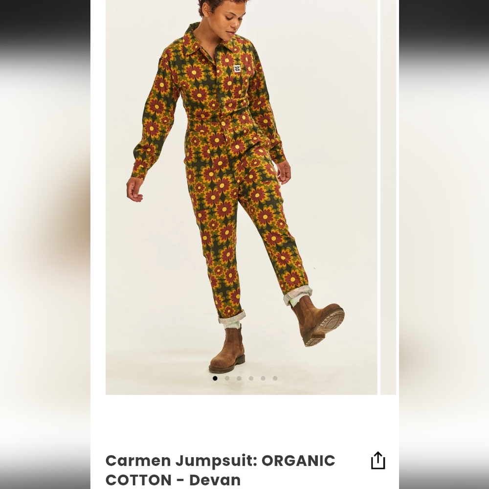 Lucy and yak Carmen jumpsuit small - Devan NWT organic cotton